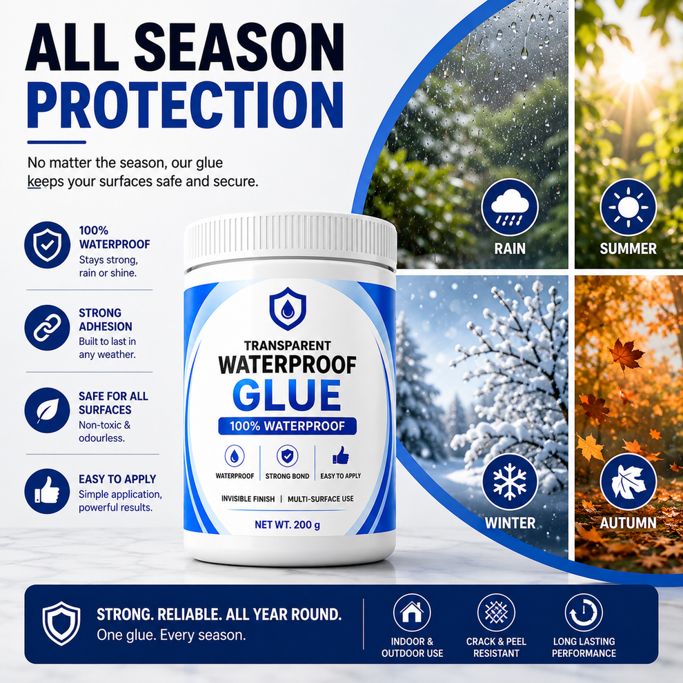Transparent Waterproof Glue + Free Brush 🔥