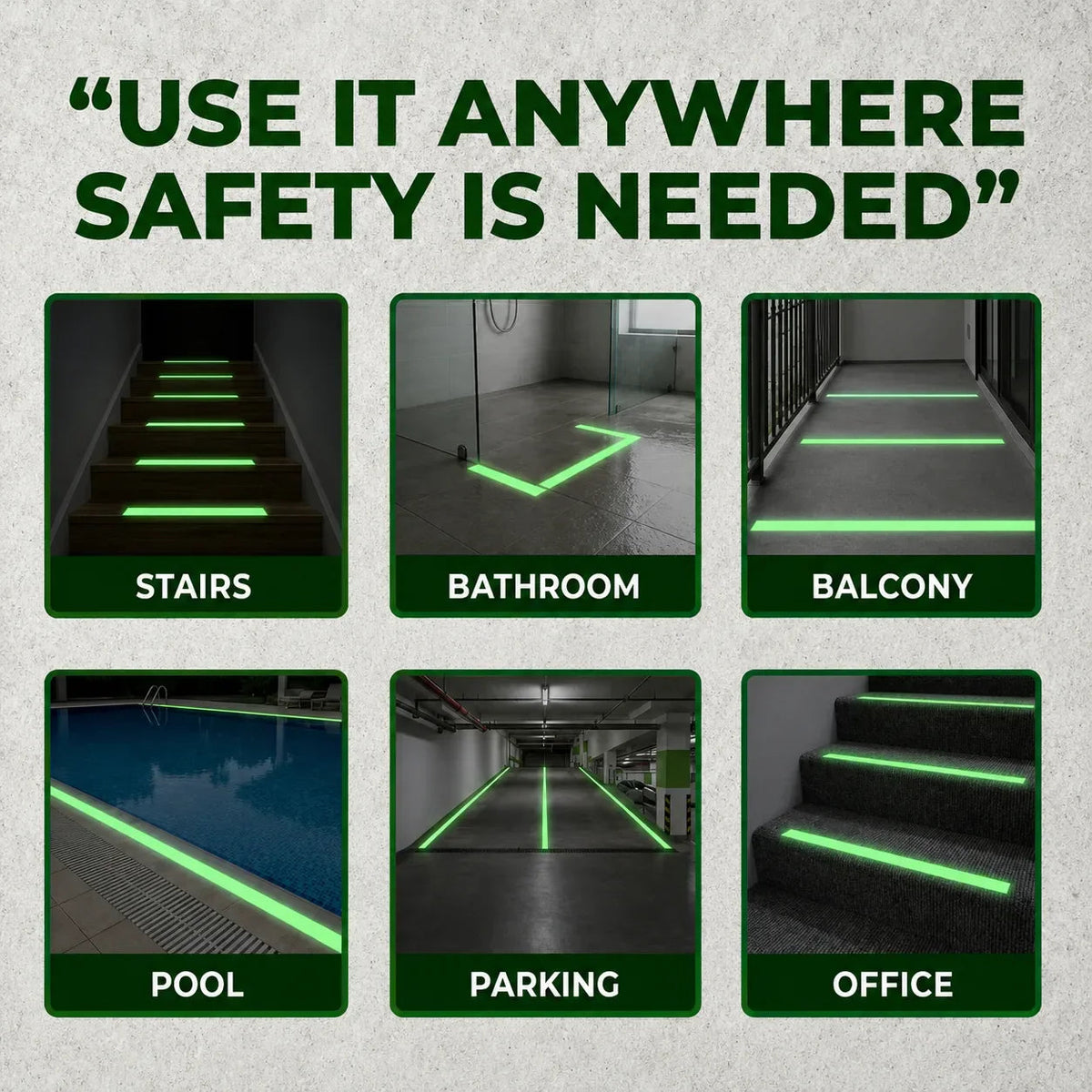 Anti Skid Tape Glow In The Dark